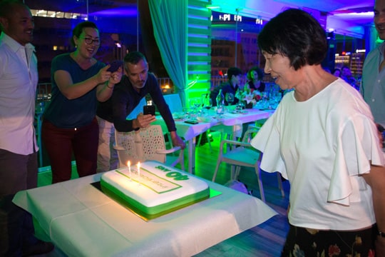  Cake - 40th year anniversary INTERSCIENCE