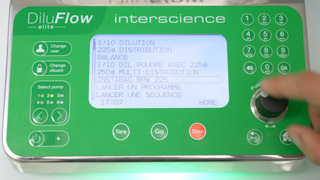 instaBag program on DiluFlow Elite