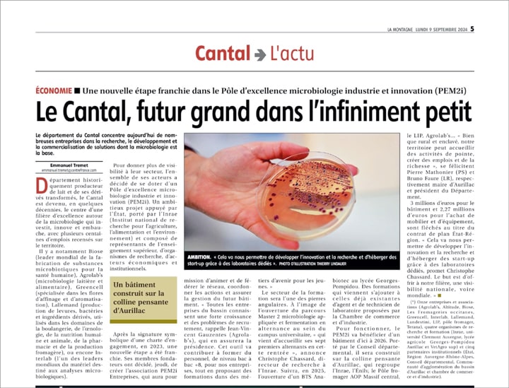 article La Montagne - Cantal - PM2i