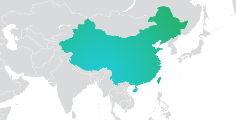 China commercial zone - map