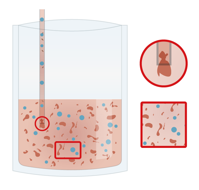 Collect the filtrate in a bag without filter