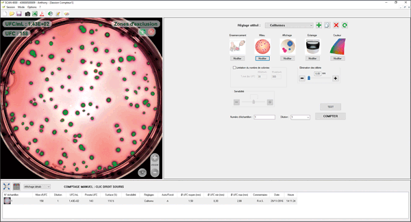 Comptage automatique avec Scan