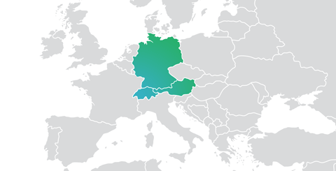 German commercial zone - map