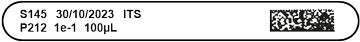 Example of a dataLink pro label without easySpiral