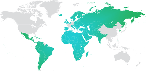 Carte zone commerciale Export