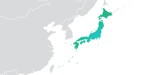 Carte zone commerciale Japon