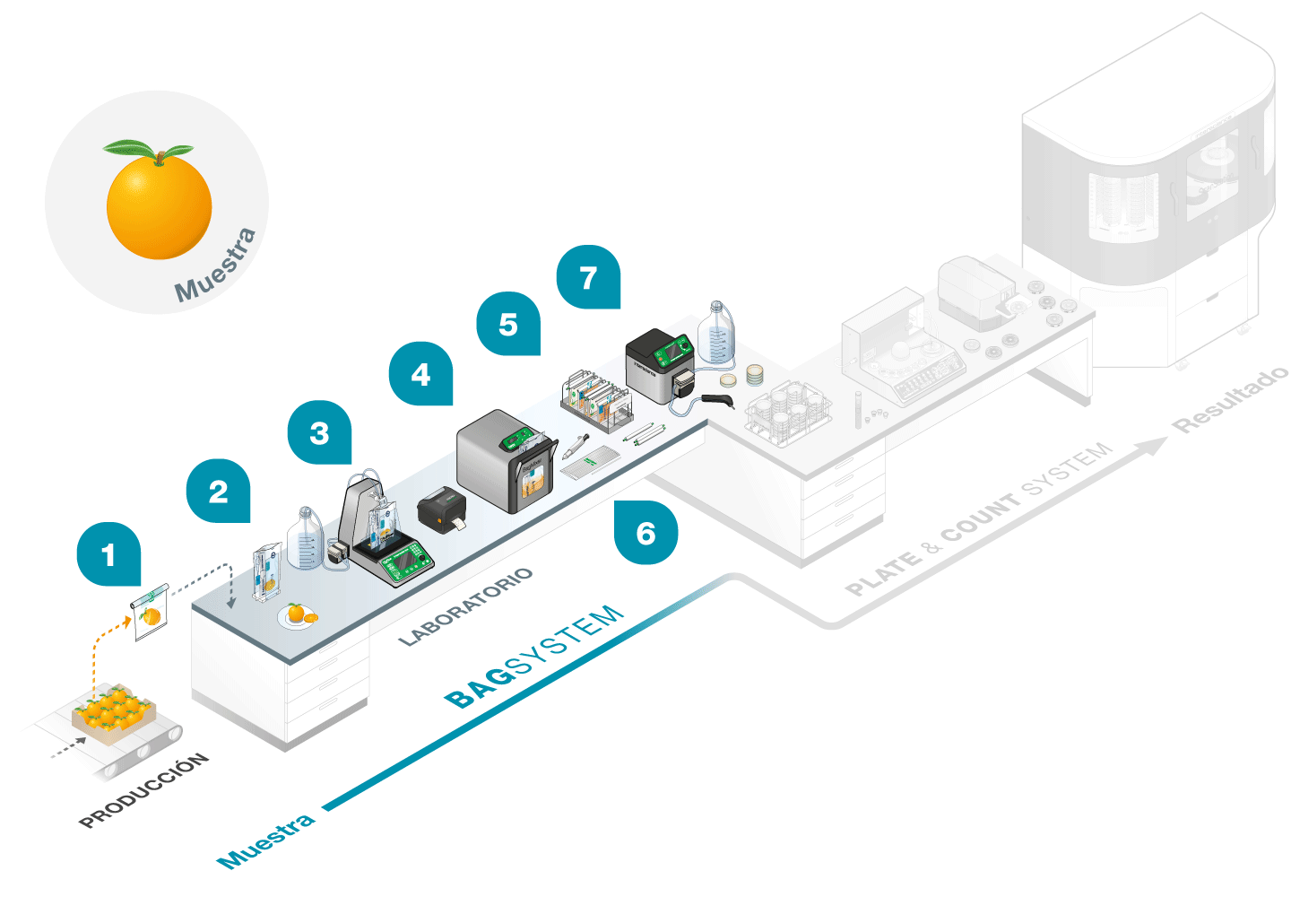 BagSystem: preparación de muestras