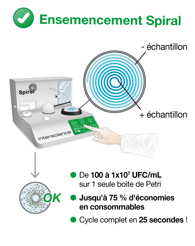 Ensemencement exponentiel avec la méthode automatique Spiral