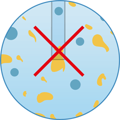 Filtration instantanée - Pipette non bouchée