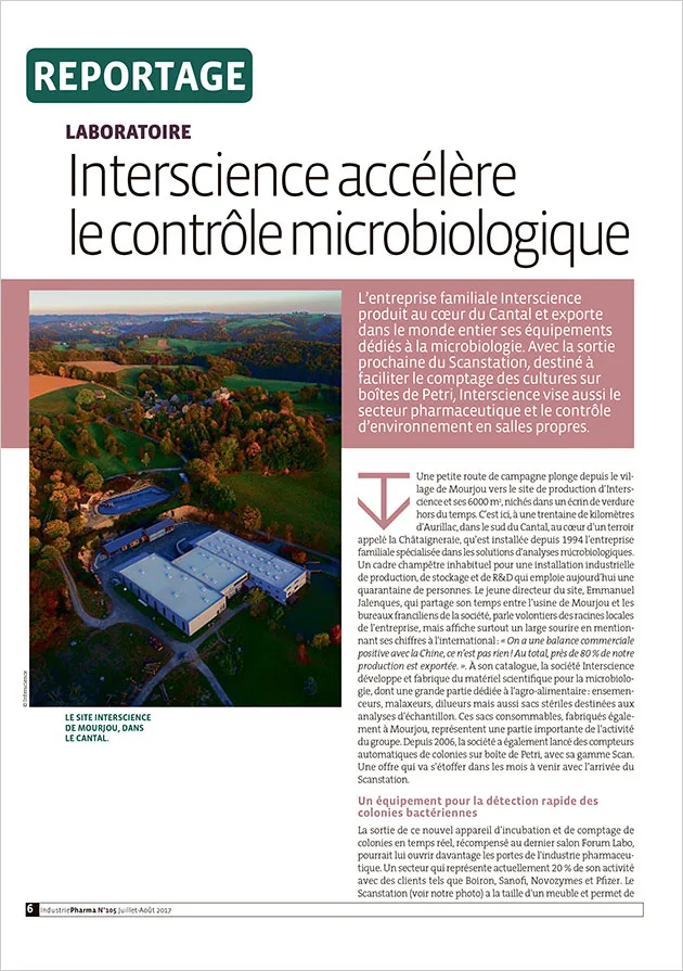 interscience accélère le contrôle microbiologie