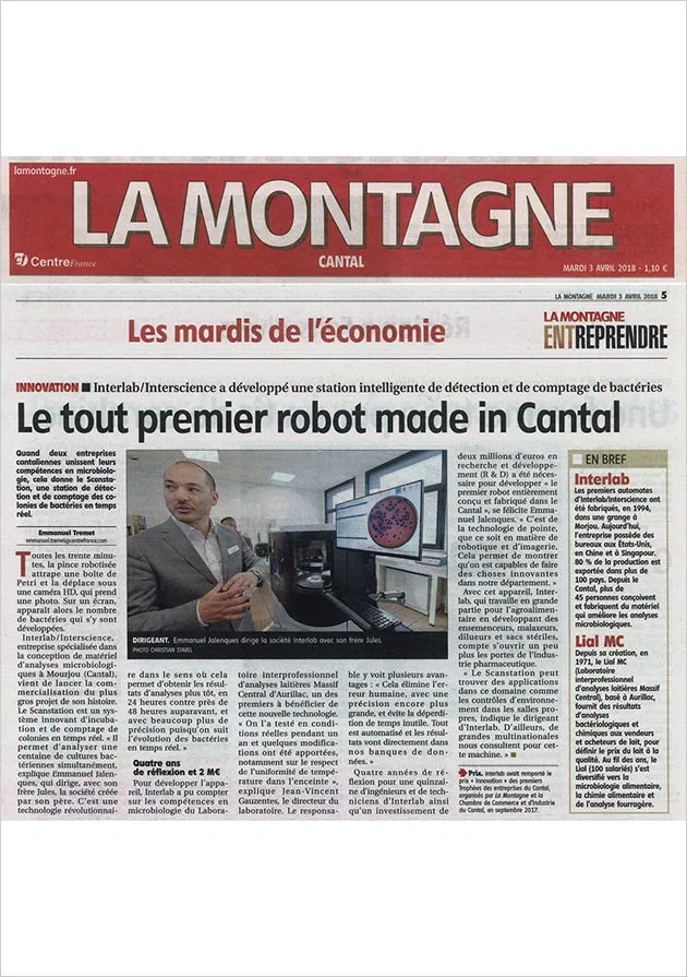 Le tout premier robot Made in Cantal