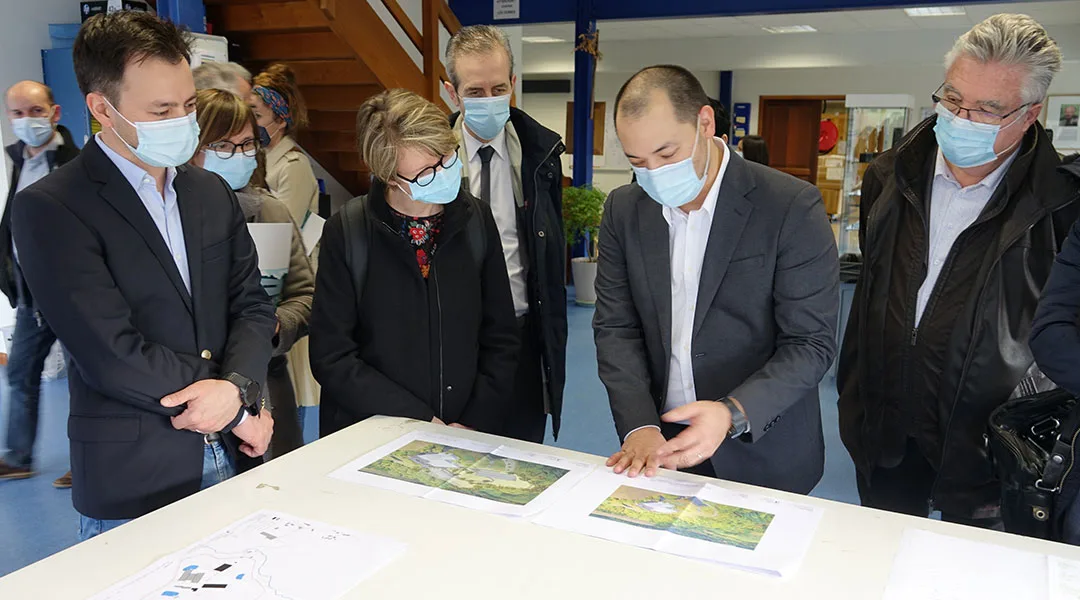 Besuch eines französischen Präfektes aus der Region Cantal