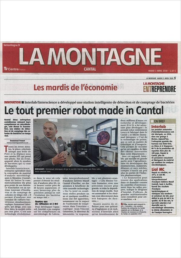 Le tout premier robot Made in Cantal