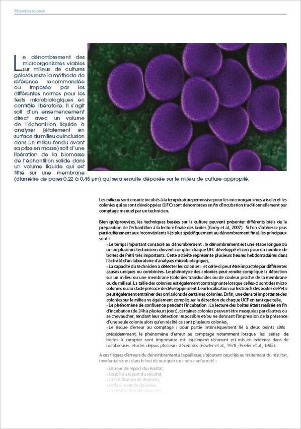 Une solution performante pour les dénombrements en temps réel des colonies sur membranes dans l'analyse microbiologique.