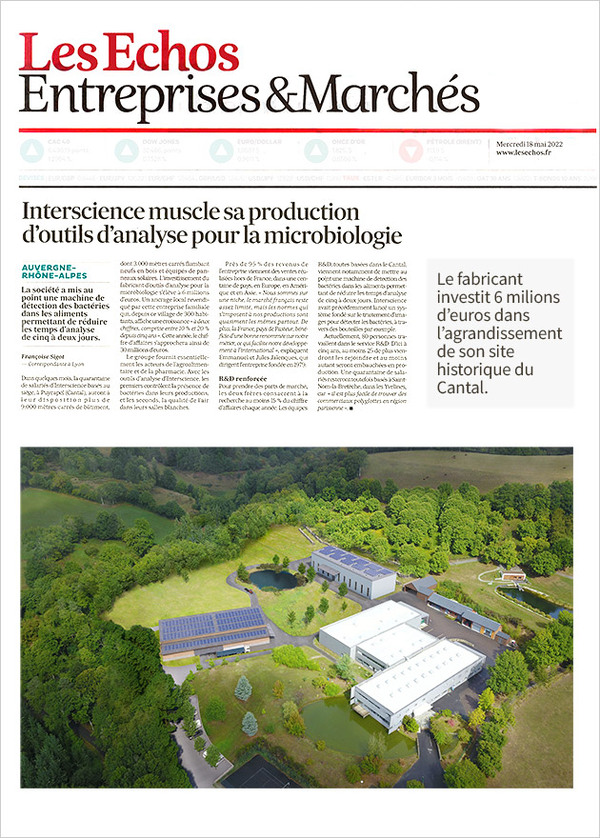 Interscience muscle sa production d'outils d'analyse pour la microbiologie