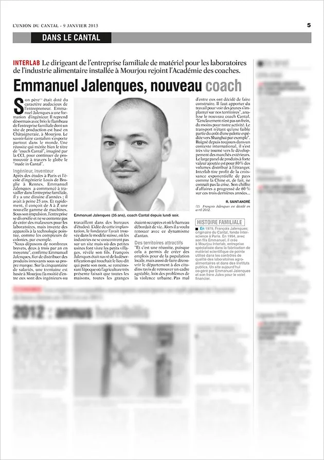 Emmanuel Jalenques, nouveau coach